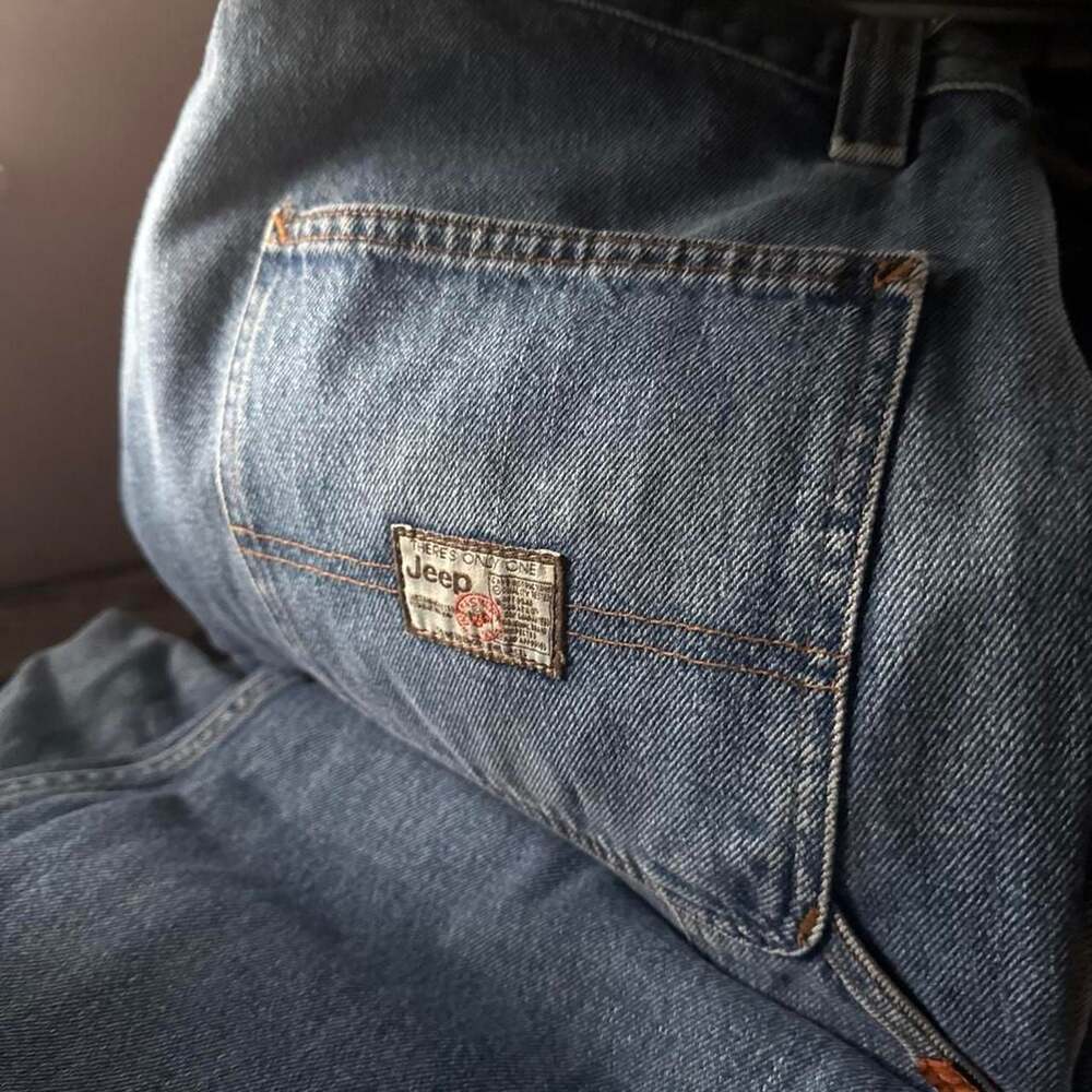 Jeep Denim Carpenter Jeans Size 40x32 Blue Workwear Pants